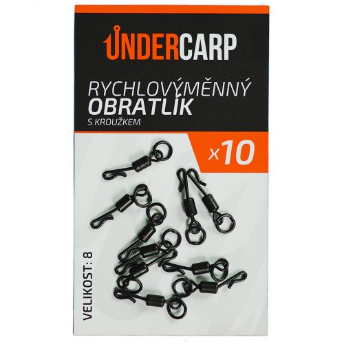 Rychlovýměnný obratlík s kroužkem vel. 8 undercarp