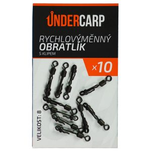 Rychlovýměnný obratlík s klipem vel. 8 undercarp