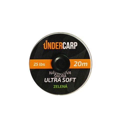 Návazcová šňůra 20 m25 lbs ULTRA SOFT – zelená undercarp