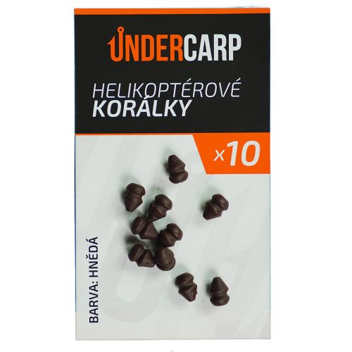 Helikoptérové korálky hnědé undercarp