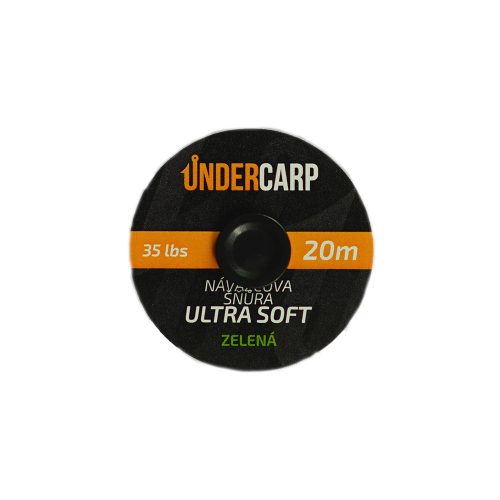 Návazcová šňůra 20 m35 lbs ULTRA SOFT – zelená undercarp