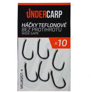 Háčky teflonové bez protihrotu WIDE GAPE 4 undercarp