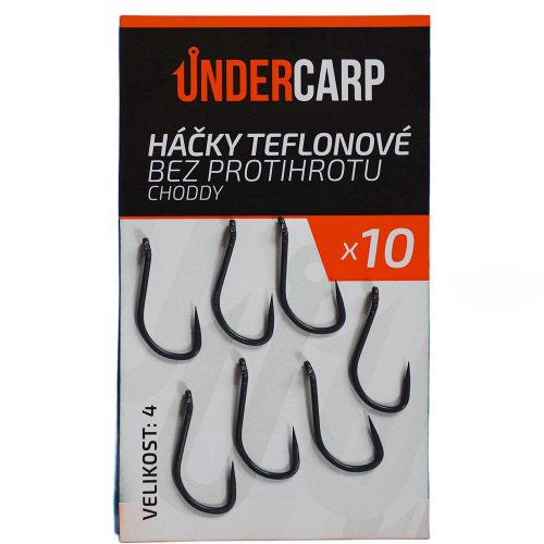 Háčky teflonové bez protihrotu CHODDY 4 undercarp