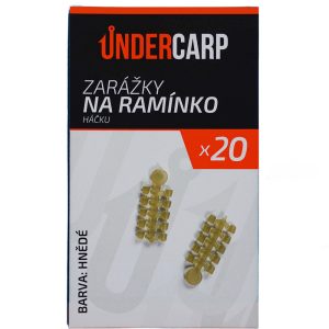 Zarážky na ramínko háčku hnědé undercarp