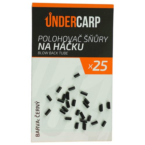 Polohovač šňůry na háčku Blow Back Tube černý 1.0 mm undercarp