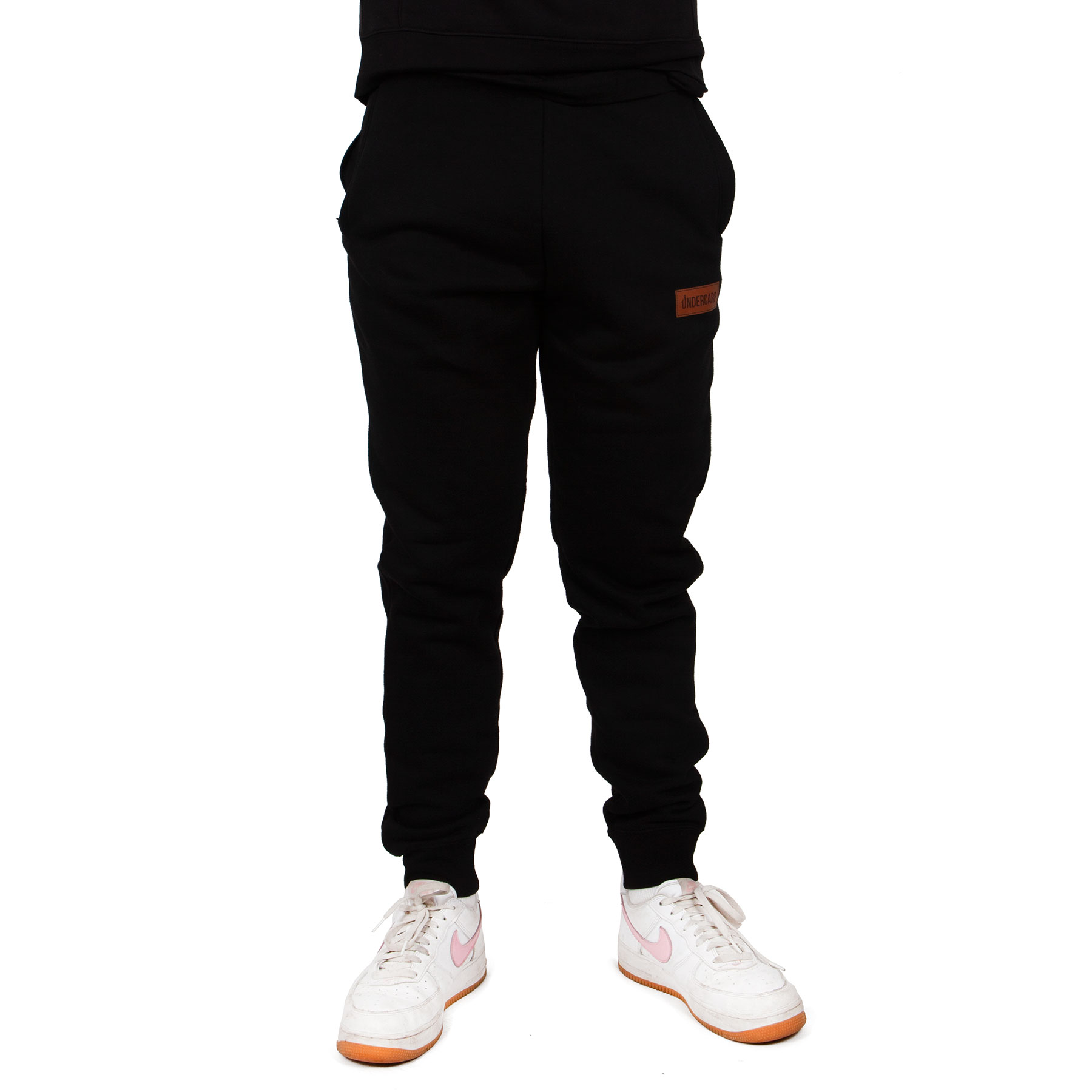 black fishing Joggers-Black Unisex