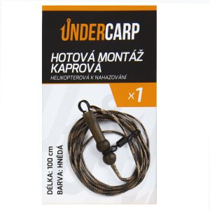 Hotová montáž kaprová helikopterová k nahazování hnědá