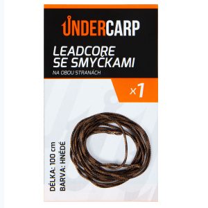 Leadcore se smyčkami na obou stranách hnědé