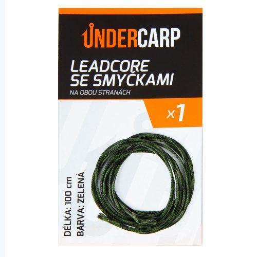 Leadcore se smyčkami na obou stranách zelené