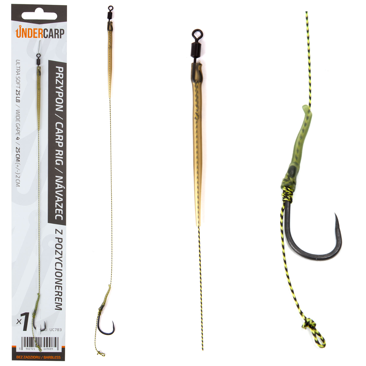 Návazec s vlasovým rovnátkem Bez Protihrotu 4