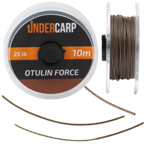 Návazcová šňůra potažená OTULIN FORCE – 10 m25 lbs hnědá